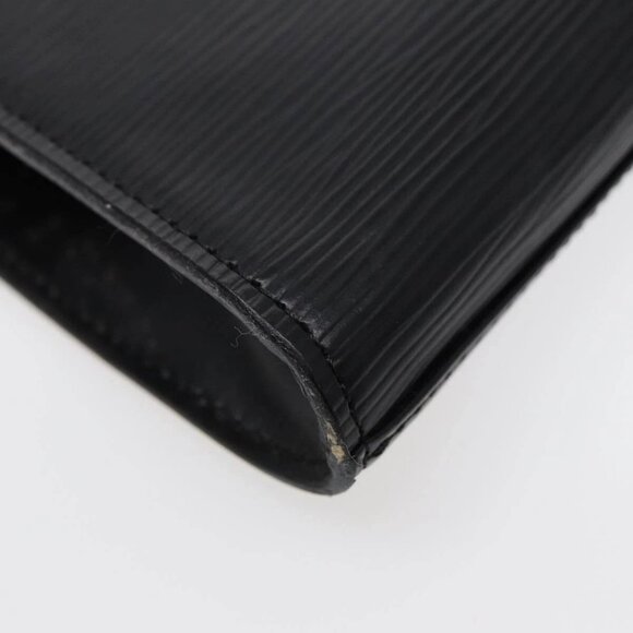 LOUIS VUITTON Epi Art Deco Clutch Bag Black M52632 LV Auth 88337 - Picture 3 of 16